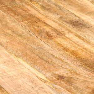 Dining Table Solid Mango Wood and Steel 70.9