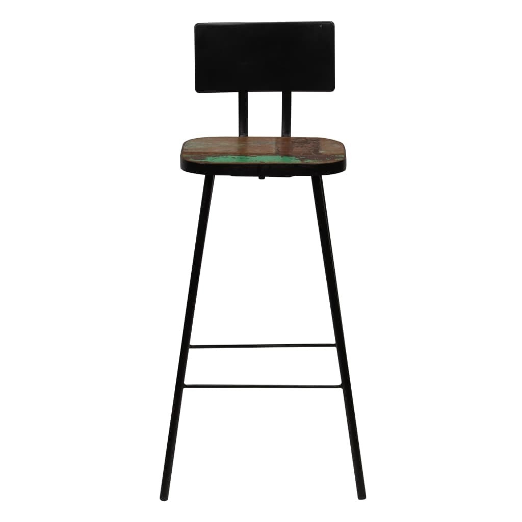 Bar Set 3 Piece Solid Reclaimed Wood Multicolor