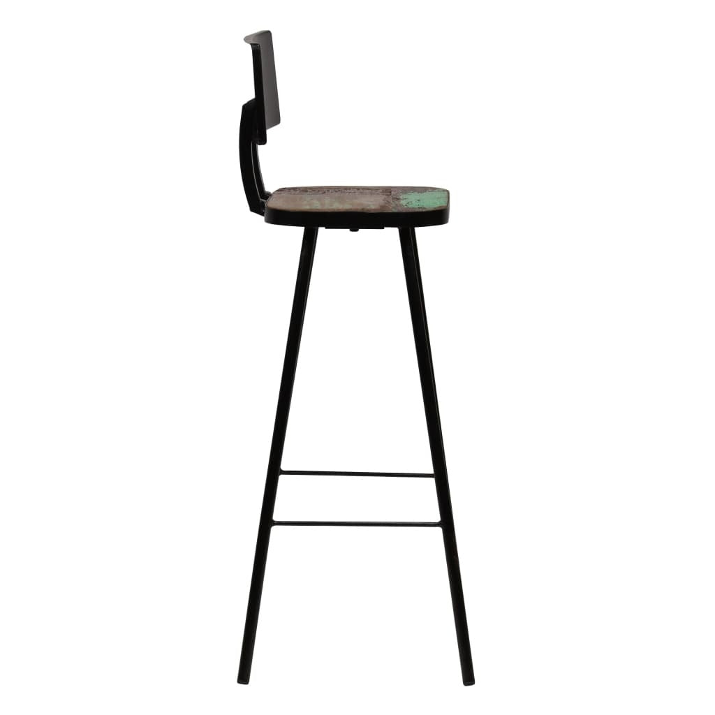 Bar Set 3 Piece Solid Reclaimed Wood Multicolor