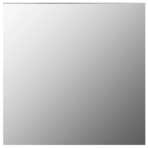7 Piece Wall Mirror Set Square Glass