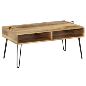 Coffee Table Solid Mango Wood 39.4"x23.6"x17.7