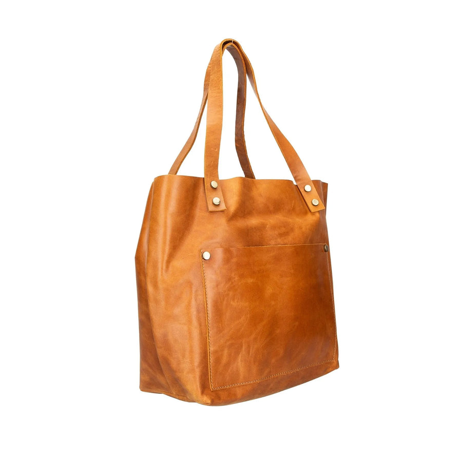 Alpine Leather Crossbody Handbag (Tote Bag) for Women - 1 L Tan