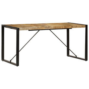 Dining Table 63"x31.5"x29.5" Solid Mango Wood