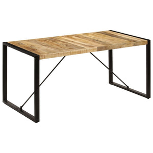 Dining Table 63"x31.5"x29.5" Solid Mango Wood