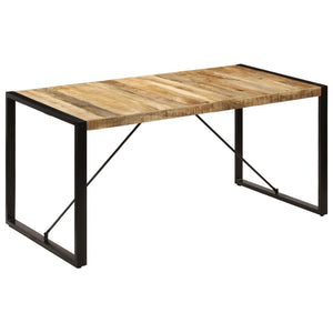 Dining Table 63"x31.5"x29.5" Solid Mango Wood