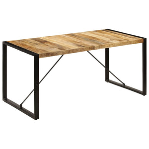 Dining Table 63"x31.5"x29.5" Solid Mango Wood