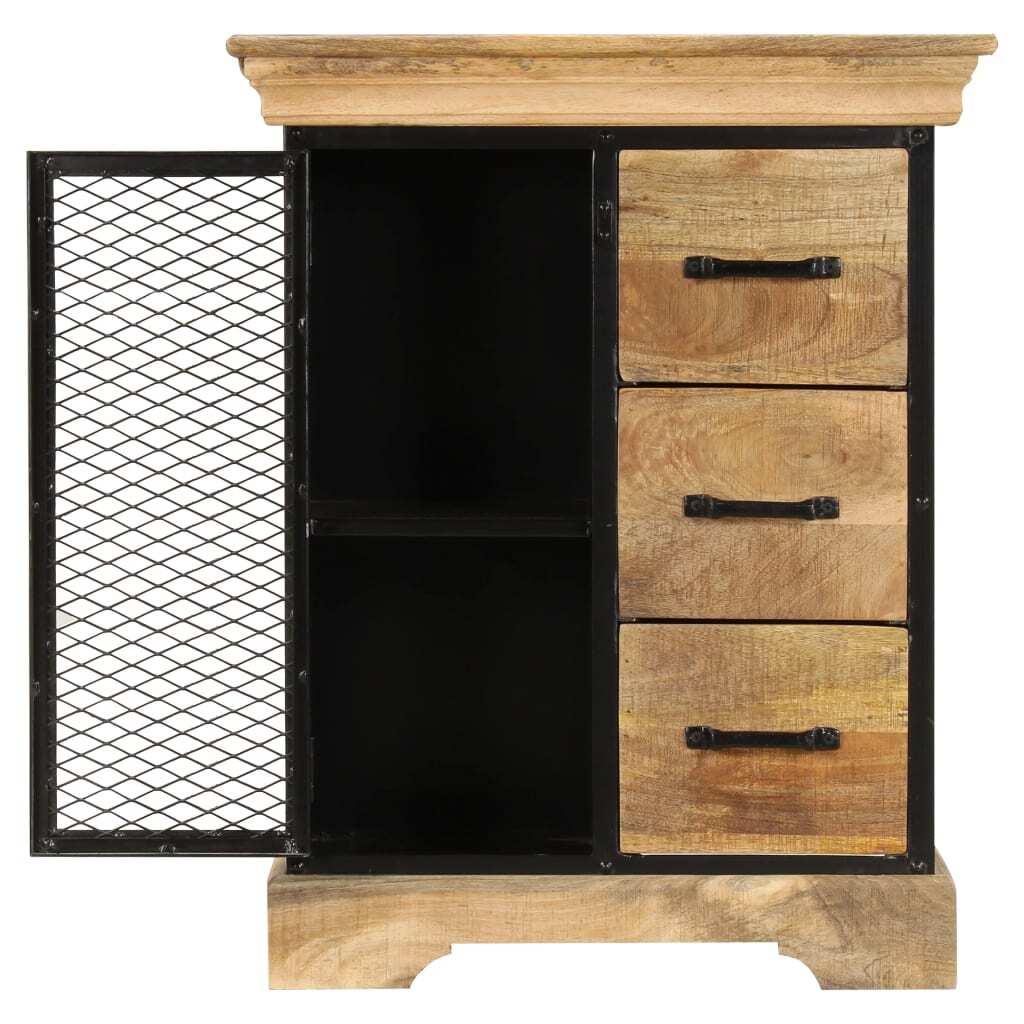 Sideboard 23.6"x11.8"x29.5" Solid Mango Wood