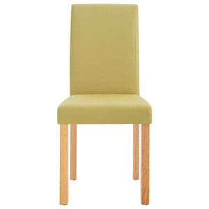 Dining Chairs 4 pcs Green Fabric