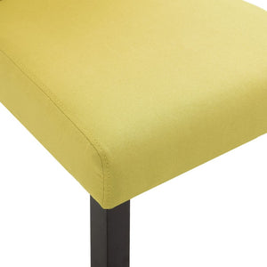 Dining Chairs 4 pcs Green Fabric