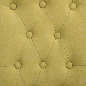 Dining Chairs 4 pcs Green Fabric