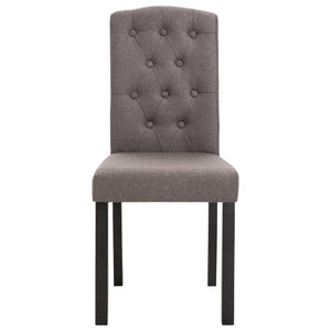 Dining Chairs 4 pcs Taupe Fabric