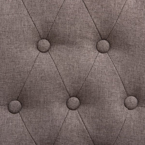 Dining Chairs 4 pcs Taupe Fabric