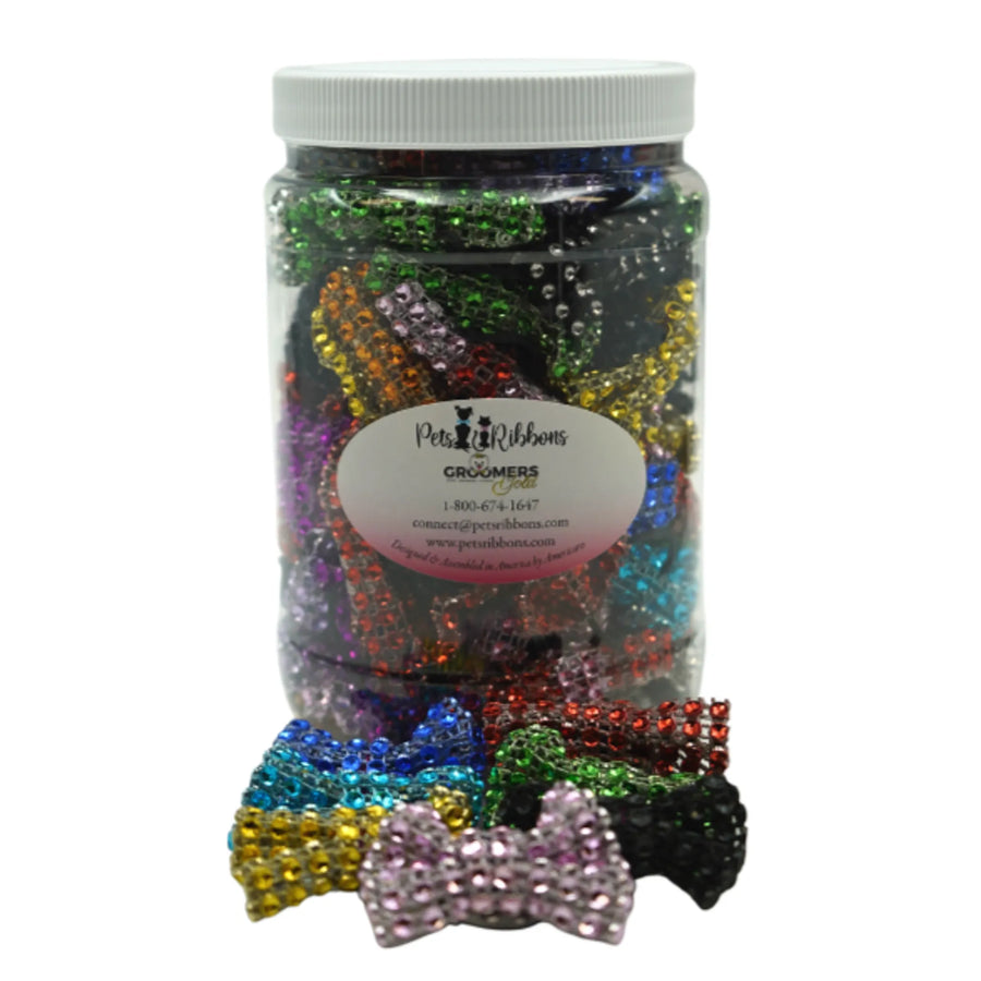 GG107 – 50-100 Dog Cat Bows on Velcro Fastener - Bling 1.5" – Pets Ribbons