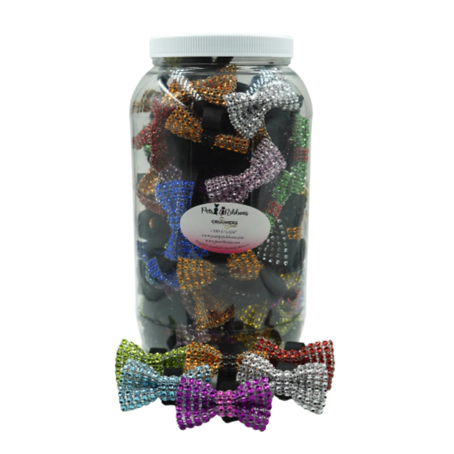 GG107VV – 50-100 Dog Cat Bows on Velcro Fastener - Bling 2" – Pets Ribbons