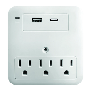 3OUTLETS + 1 USB + 1 TYPE C