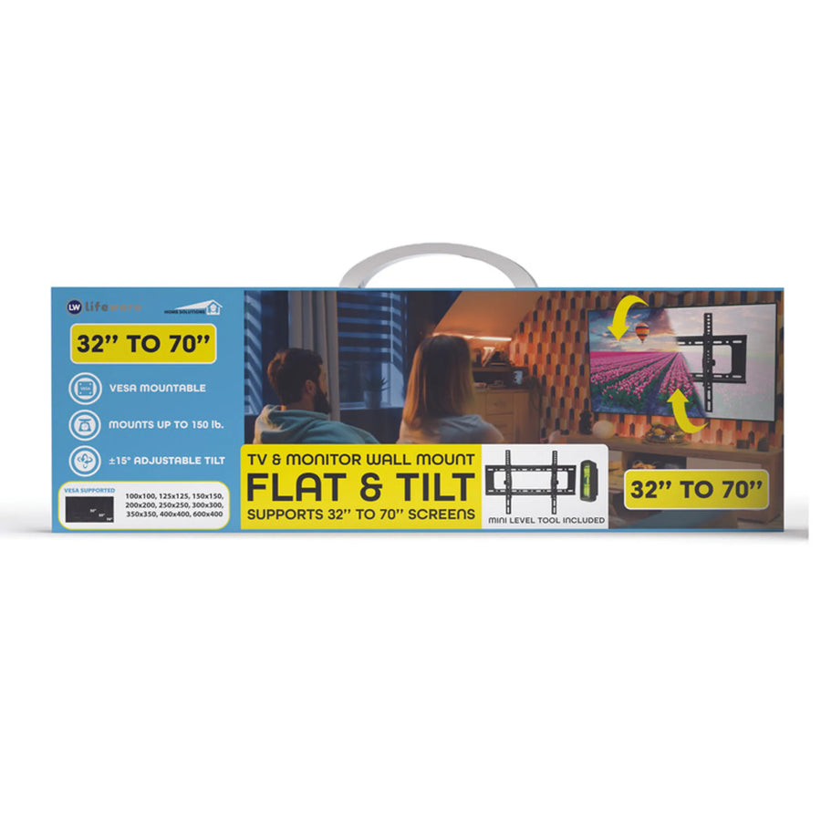 TV & Monitor Wall Mount - Up To 70 Inches