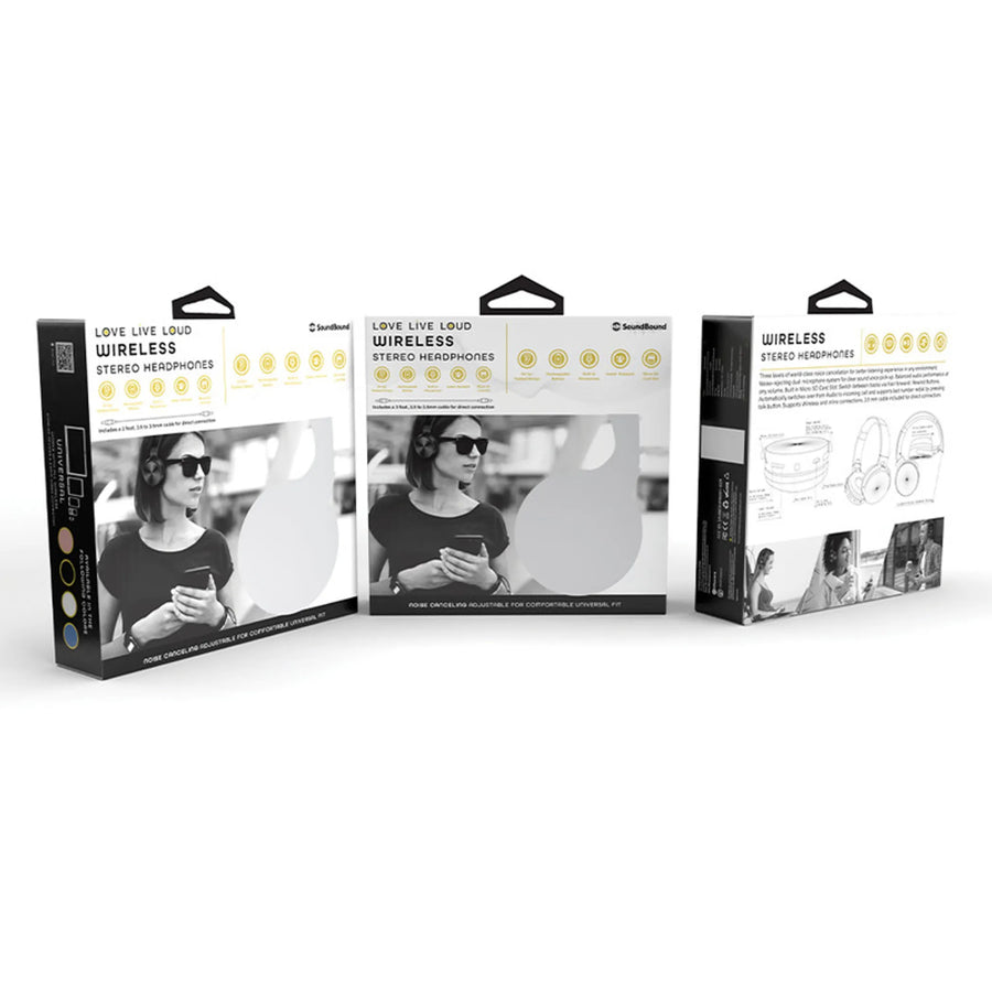 Black Folding Bluetooth Headphones - Black 24 pieces