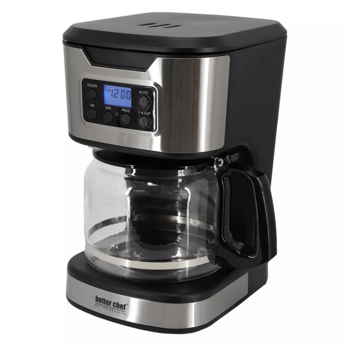 Programmable Coffee Maker with Stainless Steel Accents