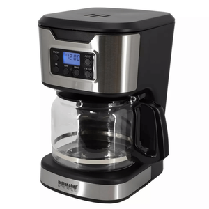 Programmable Coffee Maker with Stainless Steel Accents