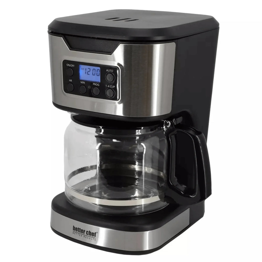 Programmable Coffee Maker with Stainless Steel Accents