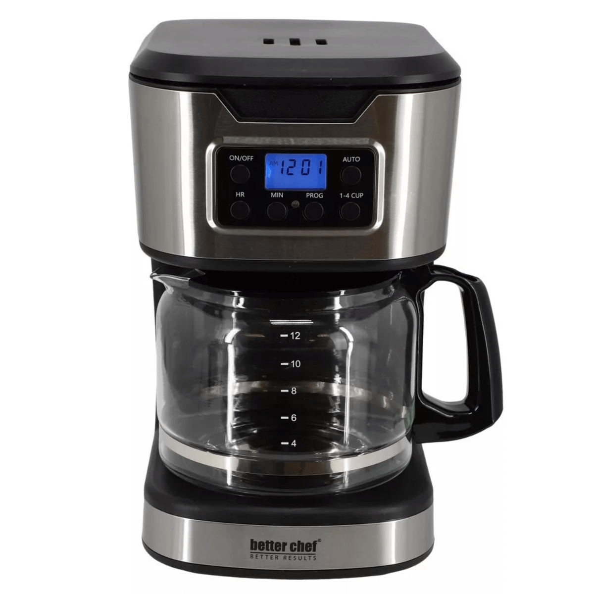 Programmable Coffee Maker with Stainless Steel Accents