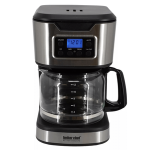Programmable Coffee Maker with Stainless Steel Accents