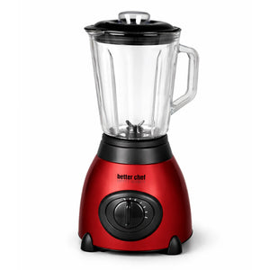 500-Watt Glass Jar Blender with Stainless Steel Base