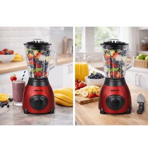 500-Watt Glass Jar Blender with Stainless Steel Base