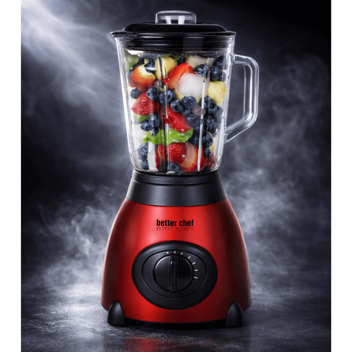 500-Watt Glass Jar Blender with Stainless Steel Base