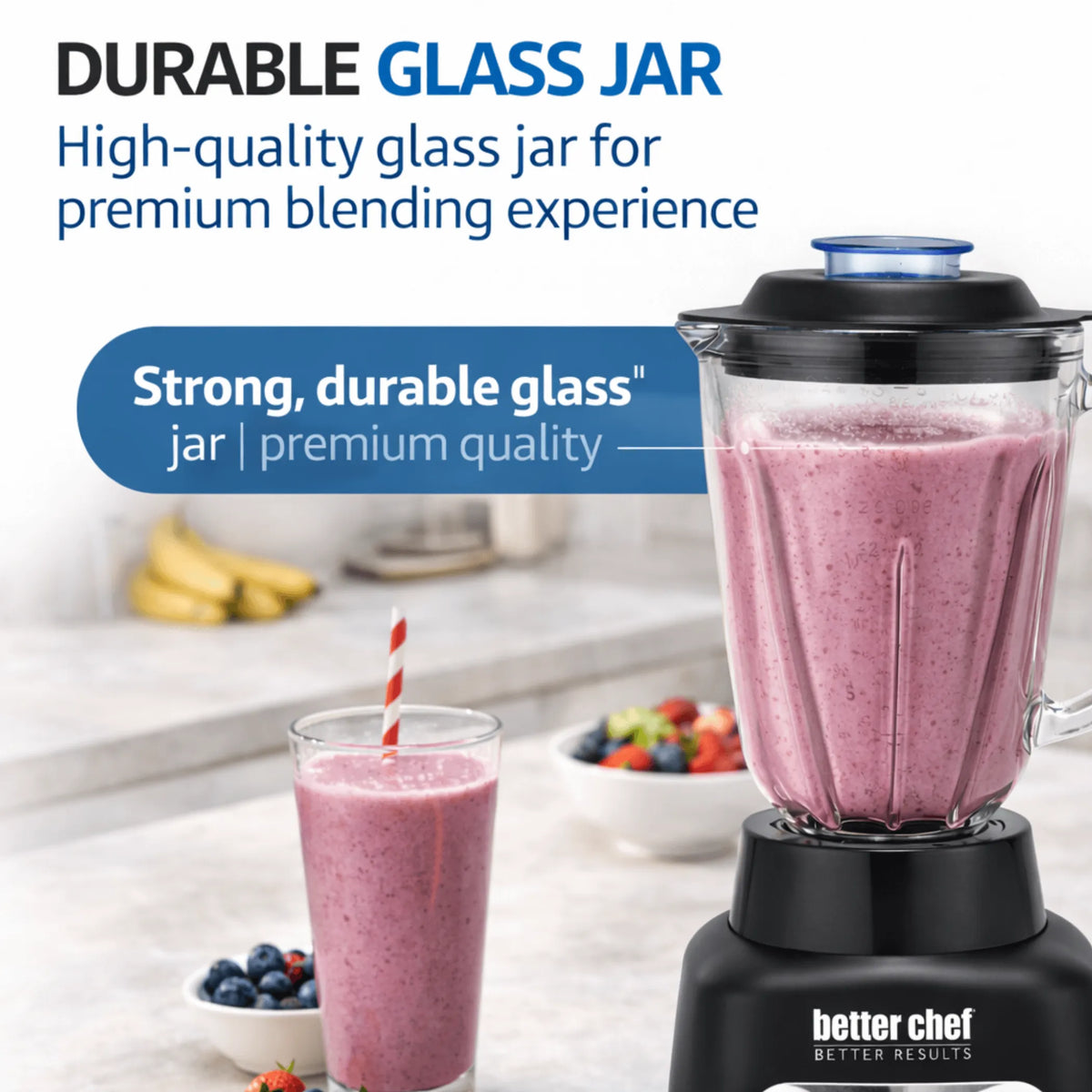 500-Watt Glass Jar Blender