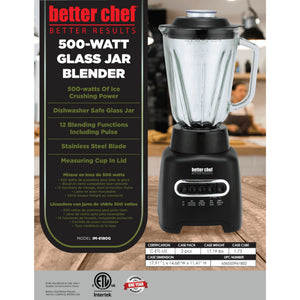 500-Watt Glass Jar Blender