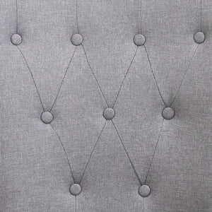 Dining Chairs with Armrests 6 pcs Light Gray Fabric