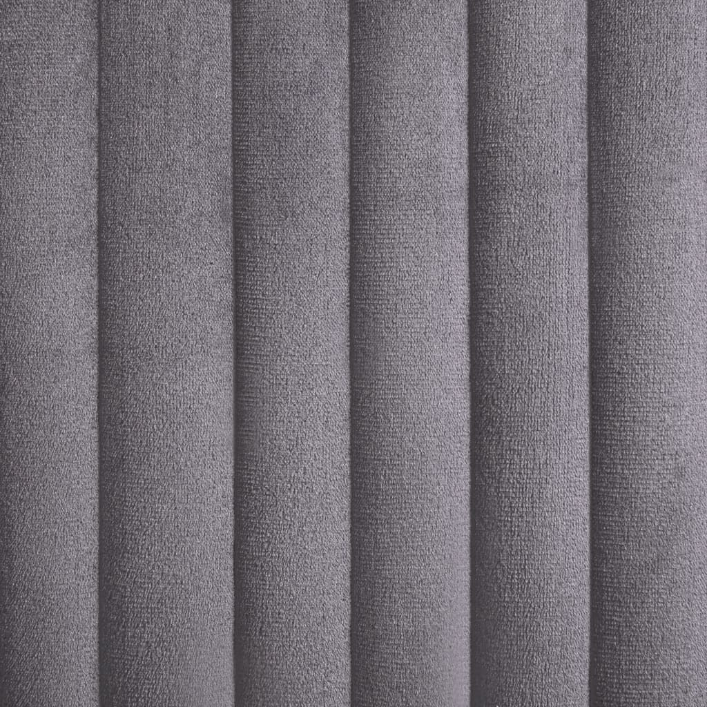 Dining Chairs 6 pcs Gray Velvet