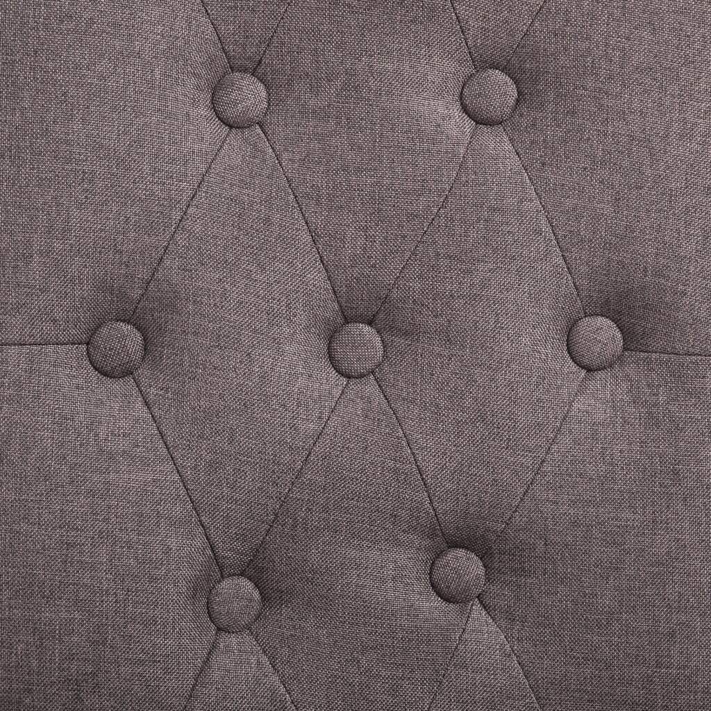 Dining Chairs 6 pcs Taupe Fabric