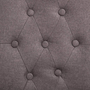 Dining Chairs 6 pcs Taupe Fabric