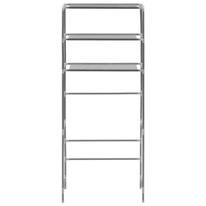 3-Tier Storage Rack over Laundry Machine Silver 27.2"x11"x66.5