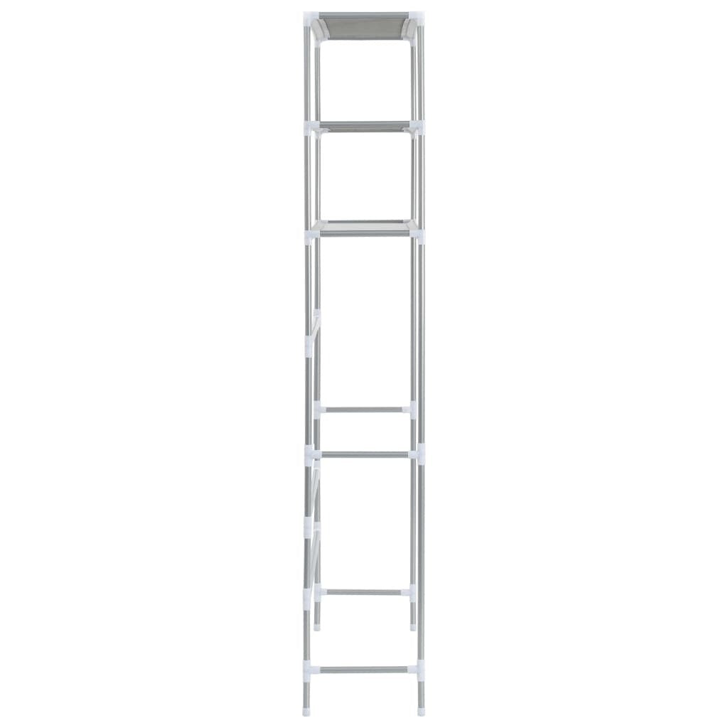 3-Tier Storage Rack over Laundry Machine Silver 27.2"x11"x66.5
