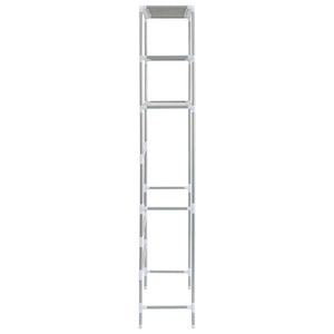 3-Tier Storage Rack over Laundry Machine Silver 27.2"x11"x66.5
