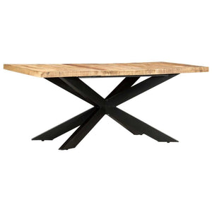 Dining Table 70.9"x35.4"x29.9" Solid Rough Mango Wood