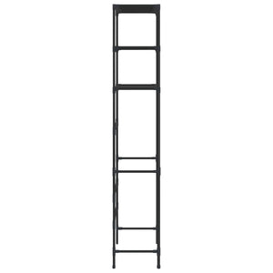 3-Tier Storage Rack over Laundry Machine Black 27.2"x11"x66.5