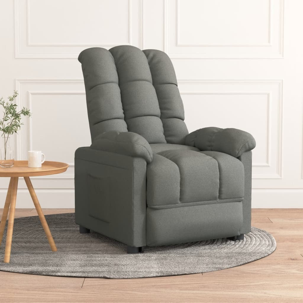 Recliner Dark Gray Fabric