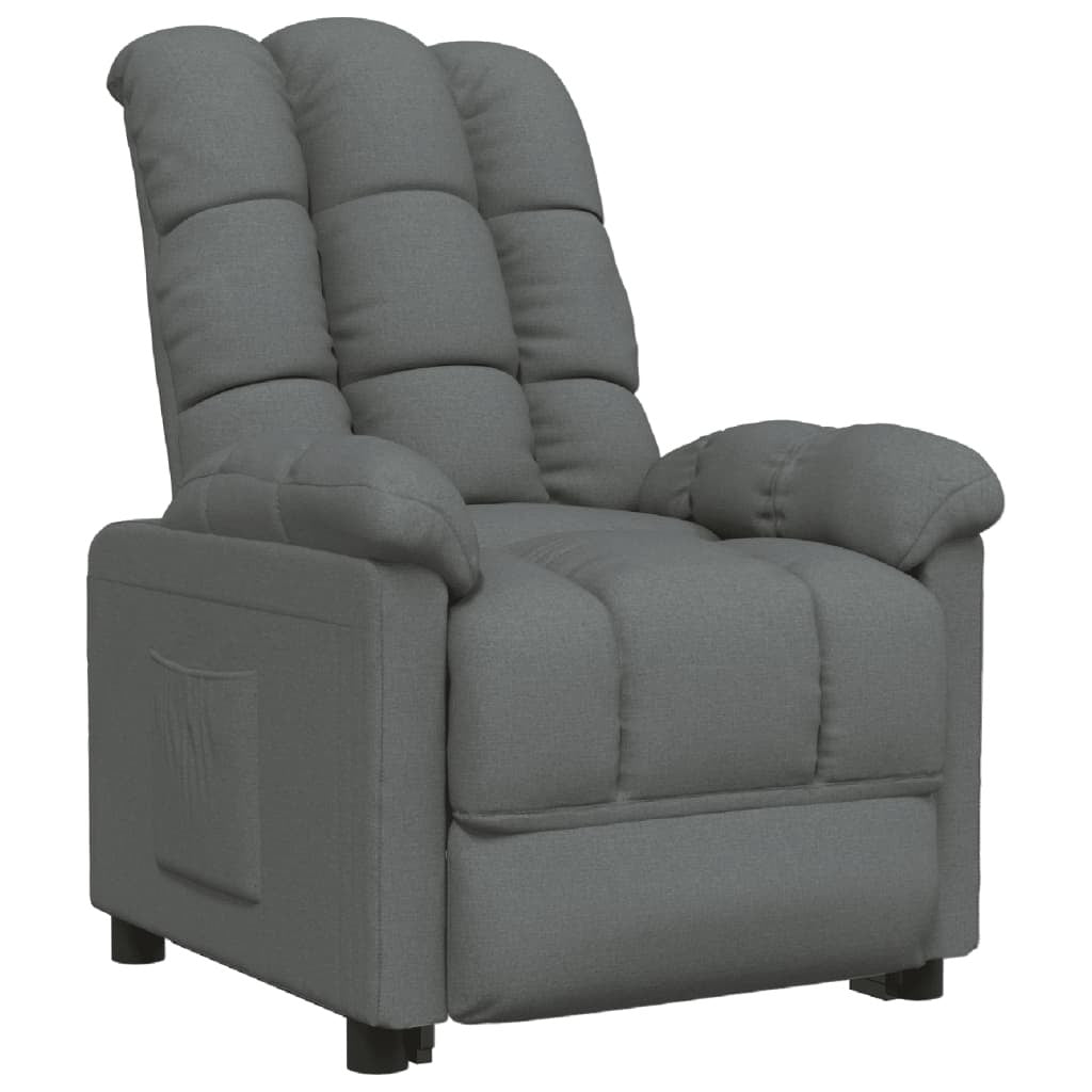 Recliner Dark Gray Fabric