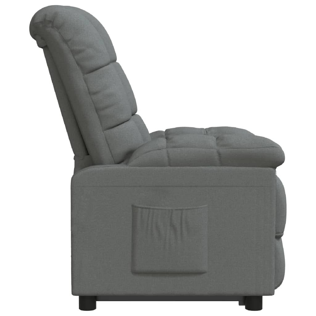 Recliner Dark Gray Fabric