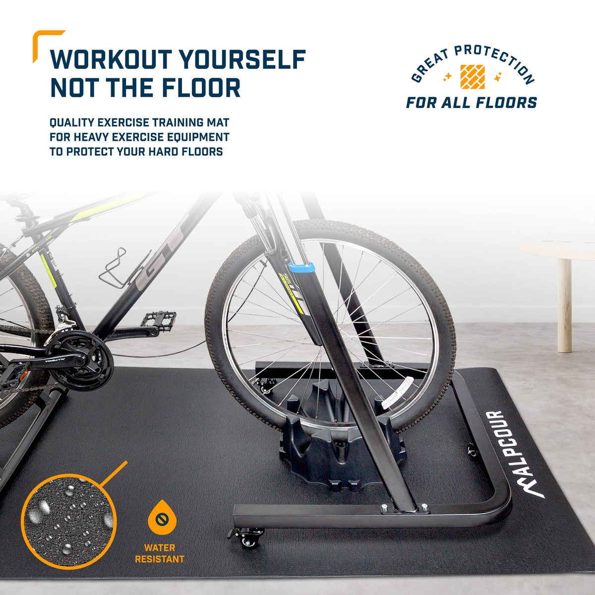 Alpcour Bike Trainer Anti-Slip Floor Mat — Cycling