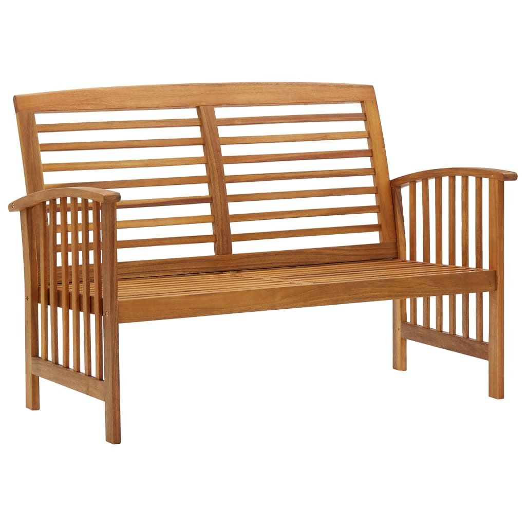 4 Piece Patio Lounge Set Solid Acacia Wood