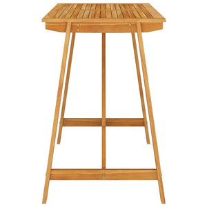 5 Piece Patio Bar Set with Cushions Brown