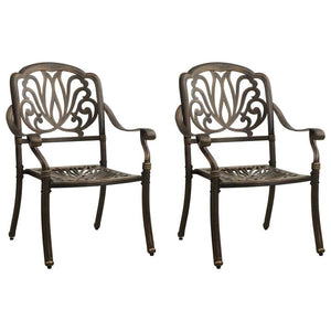 3 Piece Bistro Set Cast Aluminum Bronze