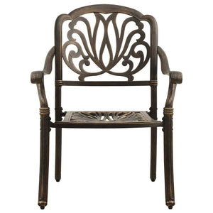 3 Piece Bistro Set Cast Aluminum Bronze