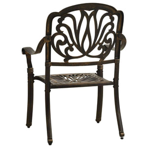 3 Piece Bistro Set Cast Aluminum Bronze