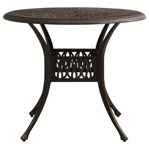 3 Piece Bistro Set Cast Aluminum Bronze